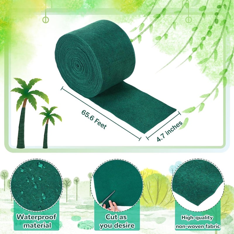Riare Tree Wraps to Protect Bark for Winter- 65 Feet Cold-Proof Tree Trunk Guard Wrap Protection for Damaged Bark, Tree Protectors from Deer Animals, Frost, Freeze - Image 2